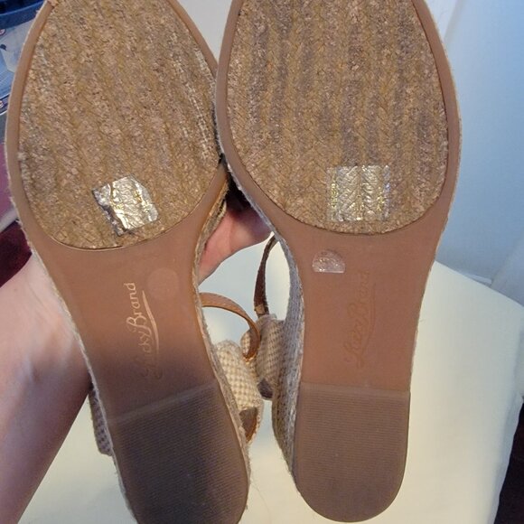 Lucky Brand Kalley Espadrille Wedges Beige - Picture 9 of 10